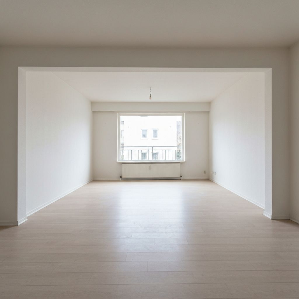 Інтер'єр до встановлення 3D панелей — звичайна плоска стіна