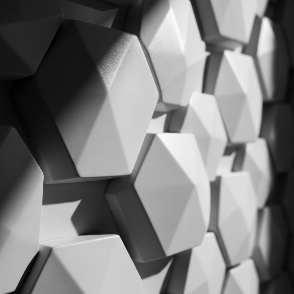 3D панель Соти — Шестигранна структура асоціюється з природою та технологіями одночасно. Виглядає стильно та нестандартно.