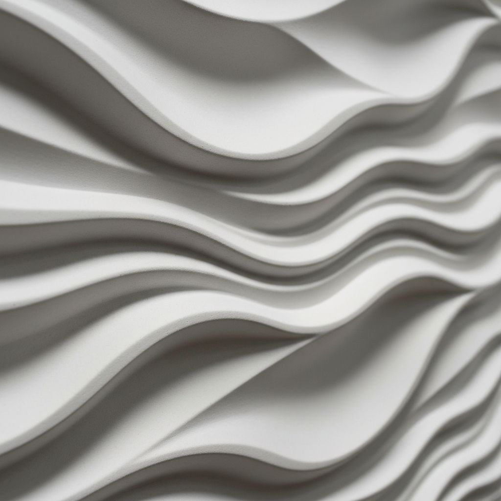 3D панель Хвиля Океану — Плавні хвилеподібні лінії створюють відчуття руху та спокою. Ідеально підходить для спалень, вітальнь та зон відпочинку.